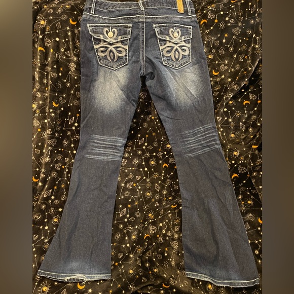 Jeans Femme Covington Taille 14 Petite - Poches Décoratives Au Dos - Occasion Très Bon état